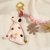 pastel dog bag charm strap