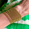 brede armband met fijne strengen