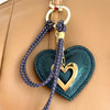 bag charm met zwarte hart hanger